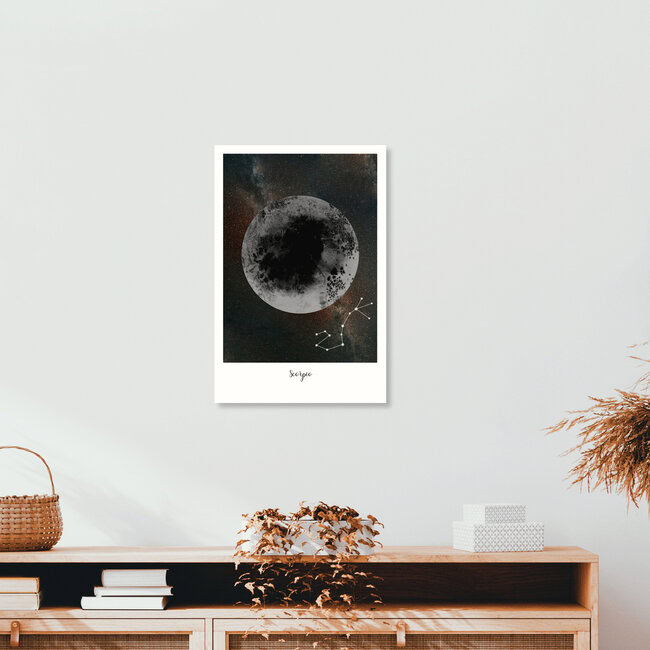 Wandbild 'Sternzeichen Skorpion' – Kunst von Julia Hariri als Poster oder Acrylglasbild