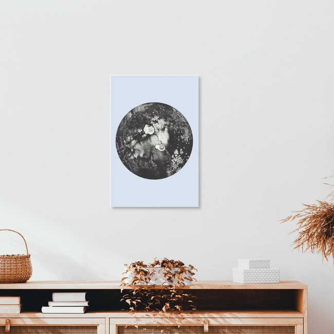 'Mercury Blue' – Wall Art by Julia Hariri as Poster or Acrylic Glass Print