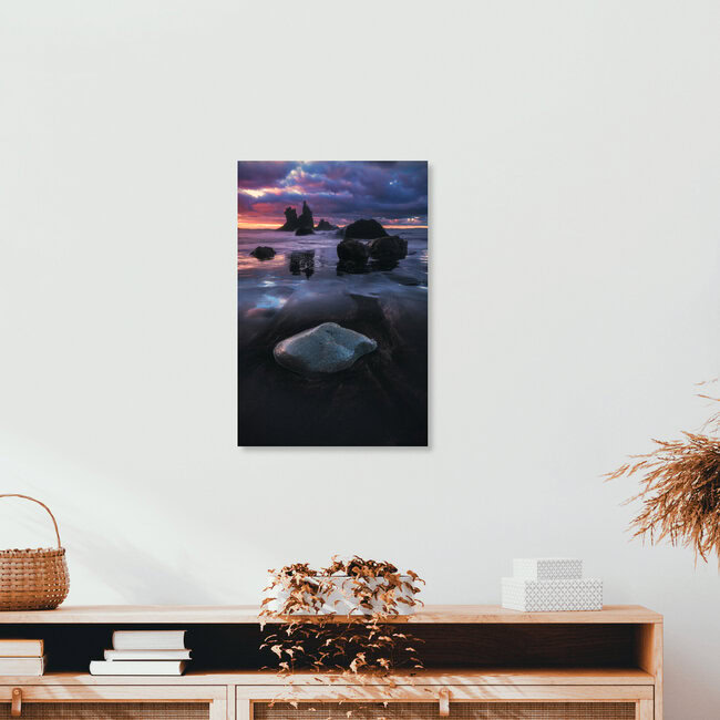 Tenerife Beach Playa Benijo at Sunset, Spain – wall art by Jean Claude Castor as Poster or Acrylic Glass Print