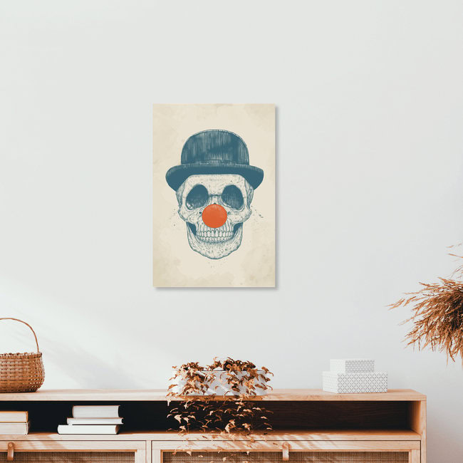 Wandbild 'Dead clown' – Kunst von Balazs Solti als Poster oder Acrylglasbild