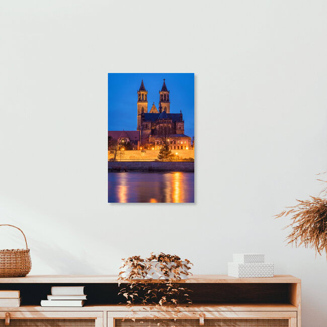 Evening in Mgadeburg, Germany – wall art by Martin Wasilewski as Poster or Acrylic Glass Print