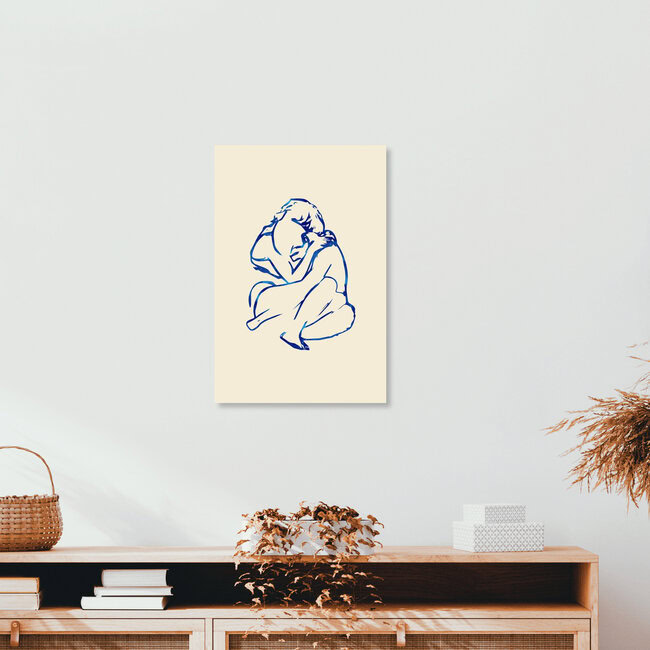 Wandbild 'You Put Your Arms Around Me & I'm Home' – Kunst von Uma Gokhale als Poster oder Acrylglasbild