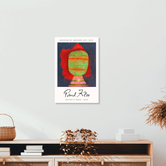 Wandbild 'Actor's Mask by Paul Klee' – Kunst von Art Classics als Poster oder Acrylglasbild