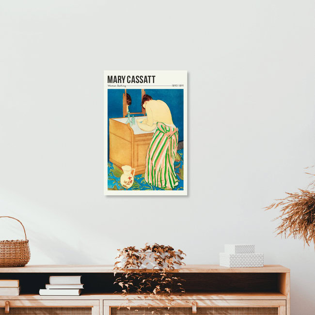 'Woman Bathing by Mary Cassatt' – Wall Art by Art Classics as Poster or Acrylic Glass Print