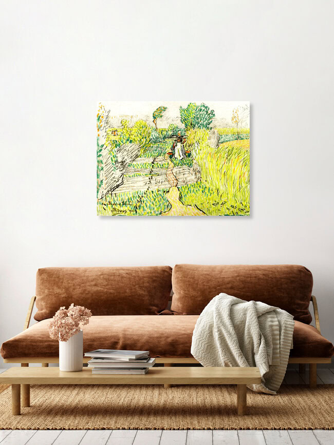 'Jan Toorop: Peasant woman with milk buckets on her shoulders' – Wall Art by Art Classics as Poster or Acrylic Glass Print