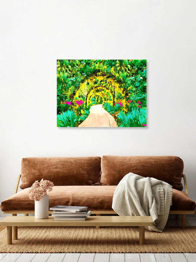 Wandbild 'Beginning of Something Beautiful' – Kunst von Uma Gokhale als Poster oder Acrylglasbild
