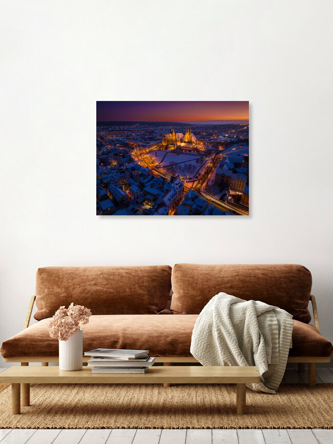 Stadtrandlichter, Germany – wall art by Dennis Schmelz as Poster or Acrylic Glass Print
