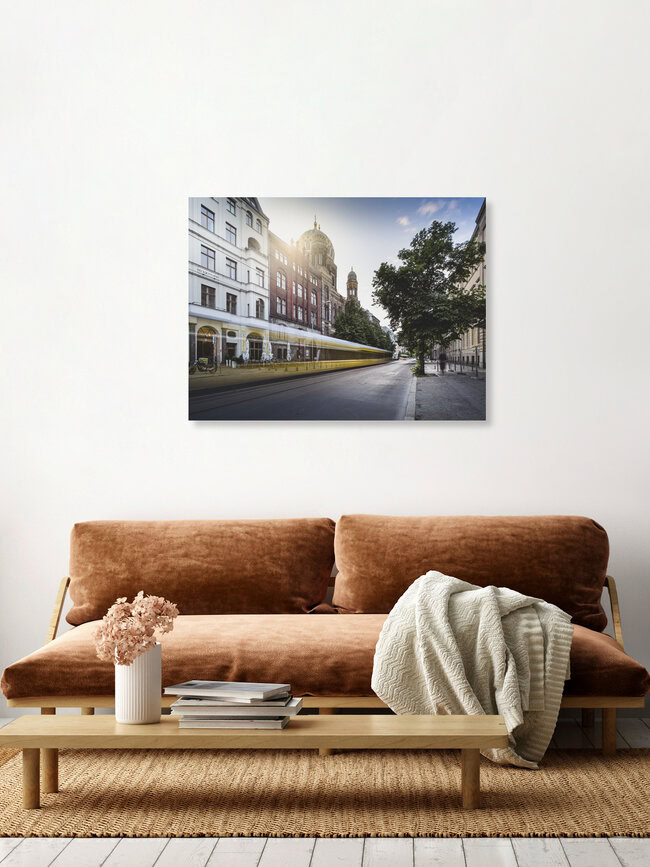 Neue Synagoge Berlin, Deutschland – Fotokunst von Ronny Behnert als Poster oder Acrylglasbild