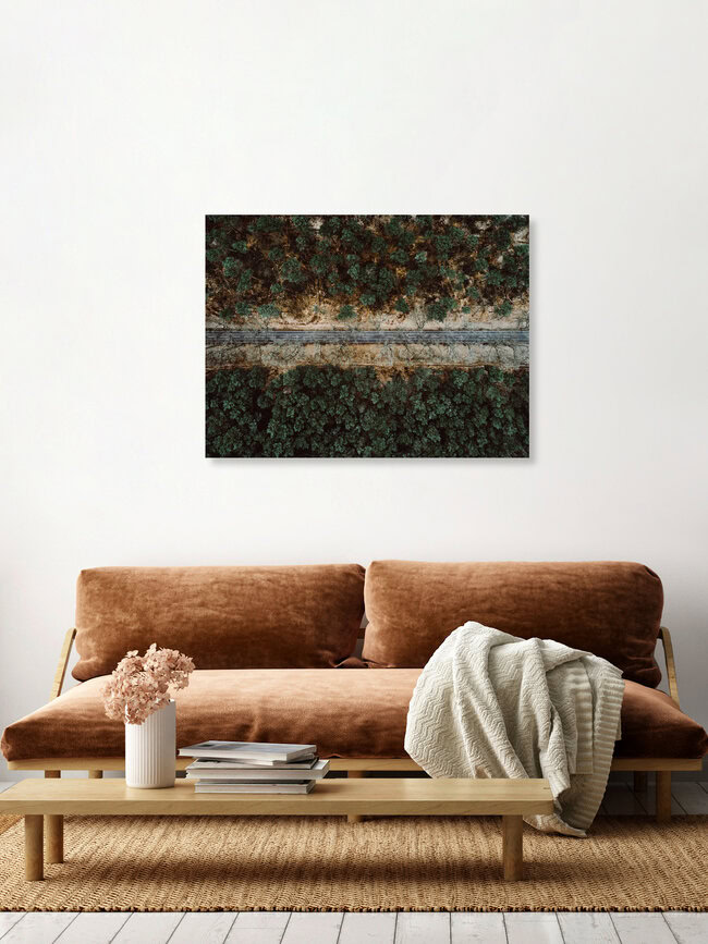 Road in Brandenburg, Deutschland – Fotokunst von Steven Ritzer als Poster oder Acrylglasbild