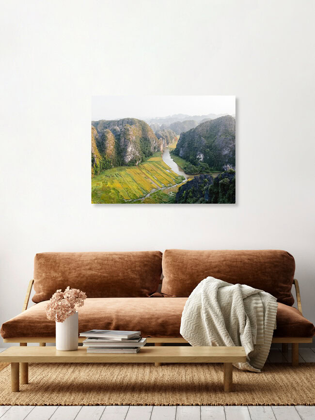 The Rice Fields of Ninh Binh // Vietnam, Vietnam – wall art by Manuel Gros as Poster or Acrylic Glass Print