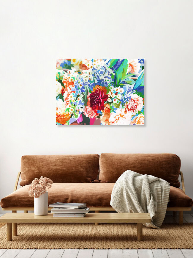 'Bloom With Grace' – Wall Art by Uma Gokhale as Poster or Acrylic Glass Print