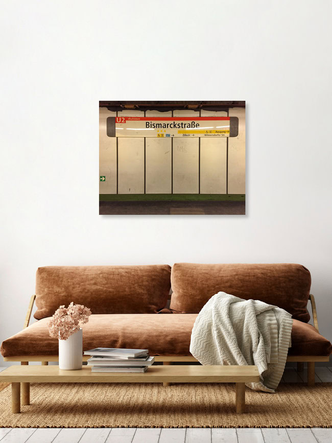 U-Bahnhof Bismarckstraße, Deutschland – Fotokunst von Claudio Galamini als Poster oder Acrylglasbild
