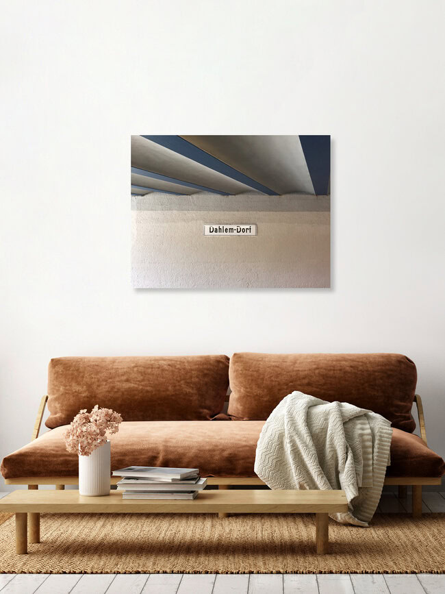 U-Bahnhof Dahlem-Dorf, Deutschland – Fotokunst von Claudio Galamini als Poster oder Acrylglasbild