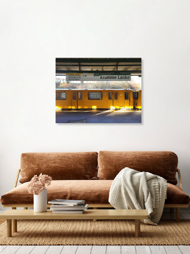 U-Bahnhof Krumme Lanke, Deutschland – Fotokunst von Claudio Galamini als Poster oder Acrylglasbild