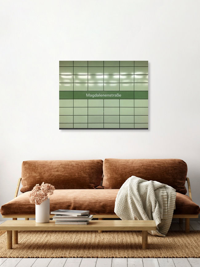 U-Bahnhof Magdalenenstraße, Deutschland – Fotokunst von Claudio Galamini als Poster oder Acrylglasbild