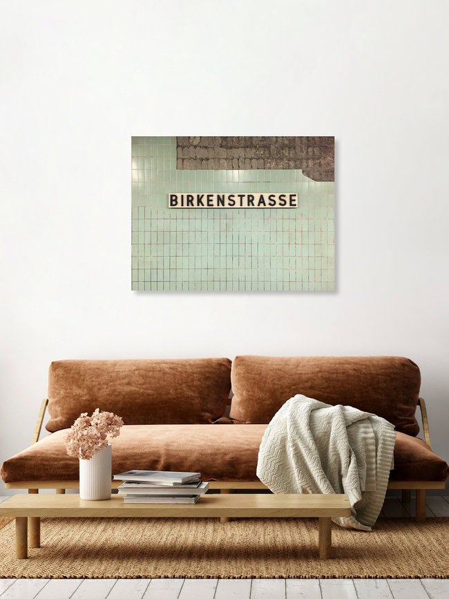 U-Bahnhof Birkenstrasse, Deutschland – Fotokunst von Claudio Galamini als Poster oder Acrylglasbild