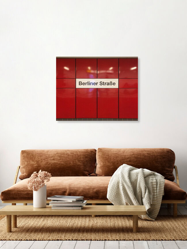 U-Bahnhof Berliner Straße, Deutschland – Fotokunst von Claudio Galamini als Poster oder Acrylglasbild