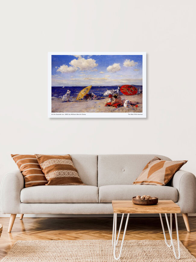 'William Merritt Chase: At the seaside - exhibition poster' – Wall Art by Art Classics as Poster or Acrylic Glass Print