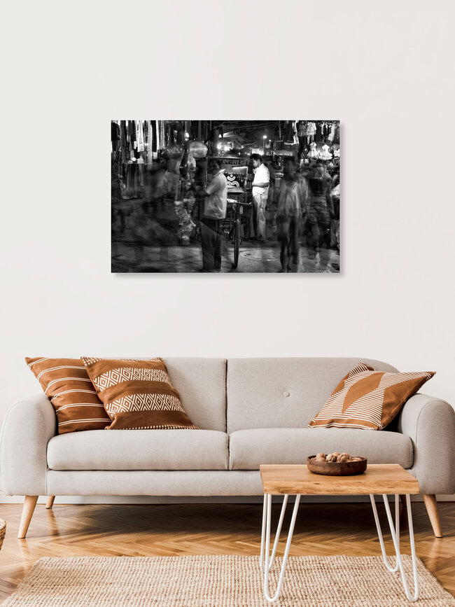Chaos, Indien – Fotokunst von Jagdev Singh als Poster oder Acrylglasbild