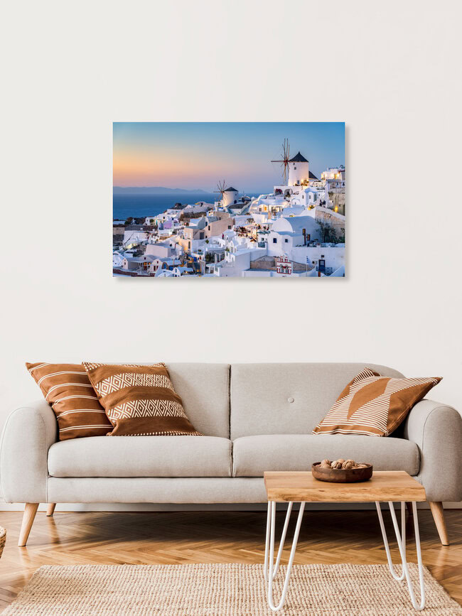 Oia auf Santorini, Deutschland – Fotokunst von Jan Becke als Poster oder Acrylglasbild