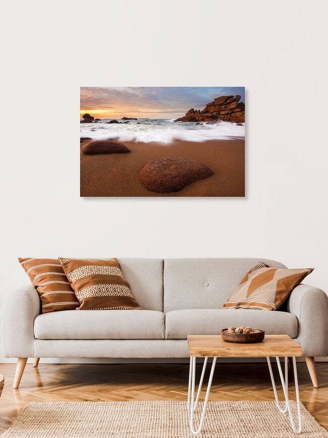 Cote de Granit Rose, Frankreich – Fotokunst von Boris Buschardt als Poster oder Acrylglasbild