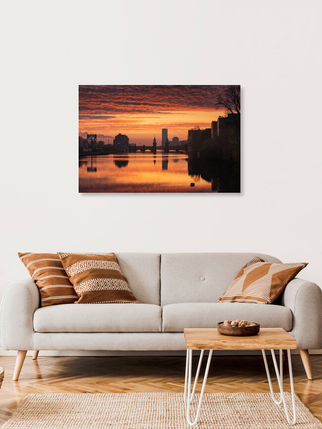 Und der Himmel war pink., Deutschland – Fotokunst von Patrick Noack als Poster oder Acrylglasbild