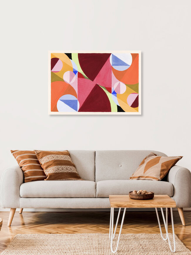 Wandbild 'Joseph Schillinger: Durch Senkrechte unterbrochene Fläche' – Kunst von Art Classics als Poster oder Acrylglasbild