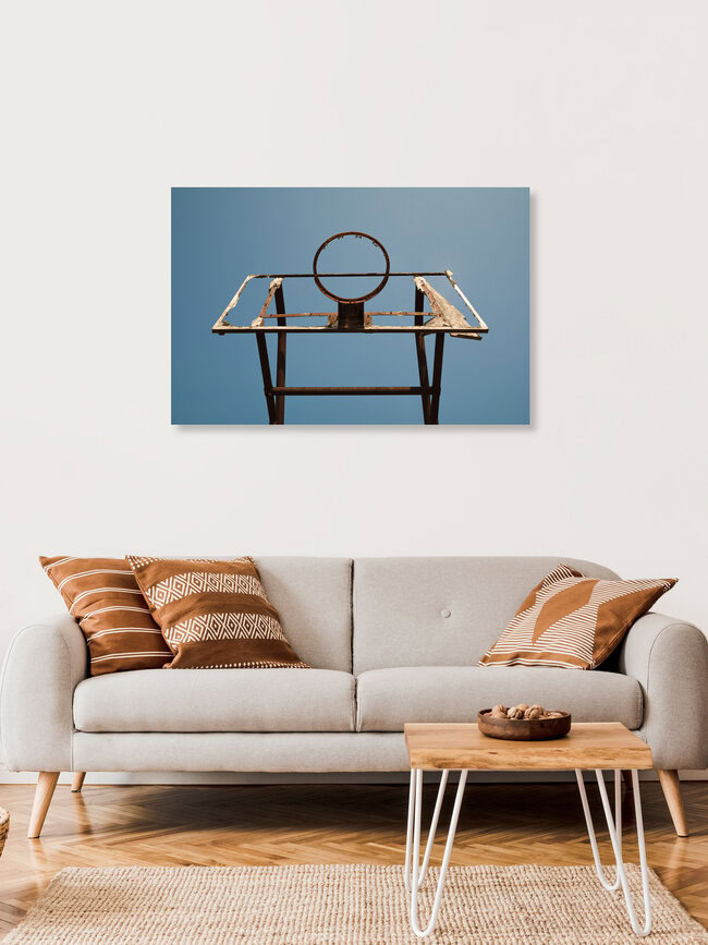 Hoop Dreams, Vereinigte Staaten – Fotokunst von AJ Schokora als Poster oder Acrylglasbild