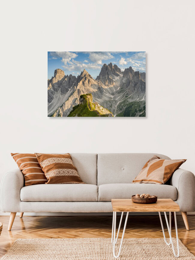 Cadini di Misurina in den Dolomiten, Italien – Fotokunst von Michael Valjak als Poster oder Acrylglasbild