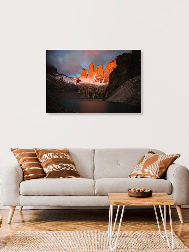 Mirador Base Las Torres, Chile – wall art by Lina Jakobi as Poster or Acrylic Glass Print
