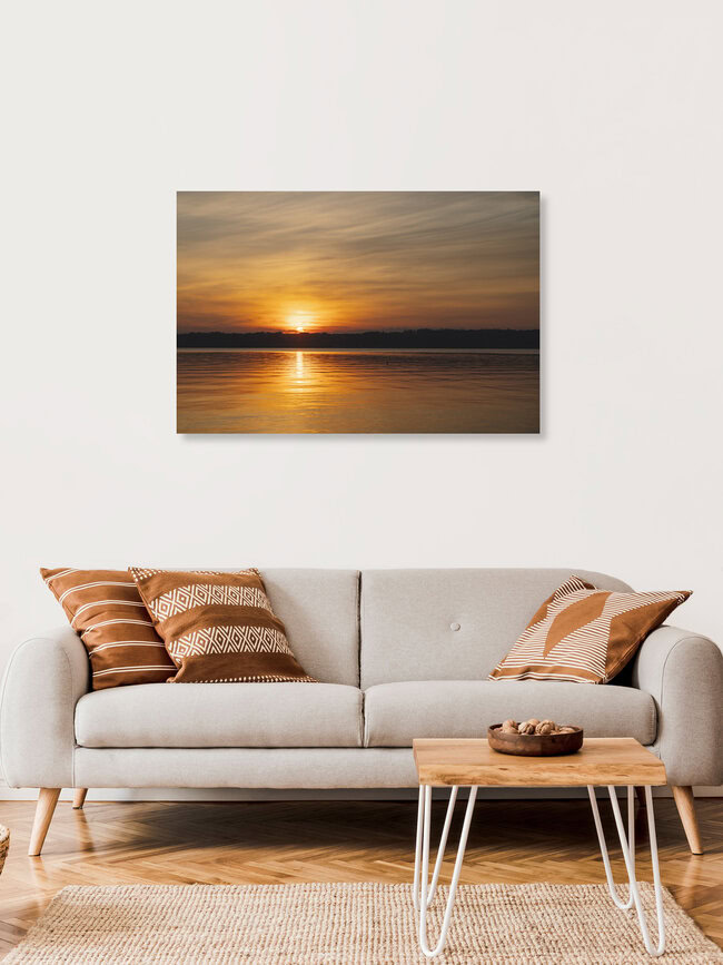 Sonnenuntergang Ostsee Glücksburg, Deutschland – Fotokunst von Nadja Jacke als Poster oder Acrylglasbild