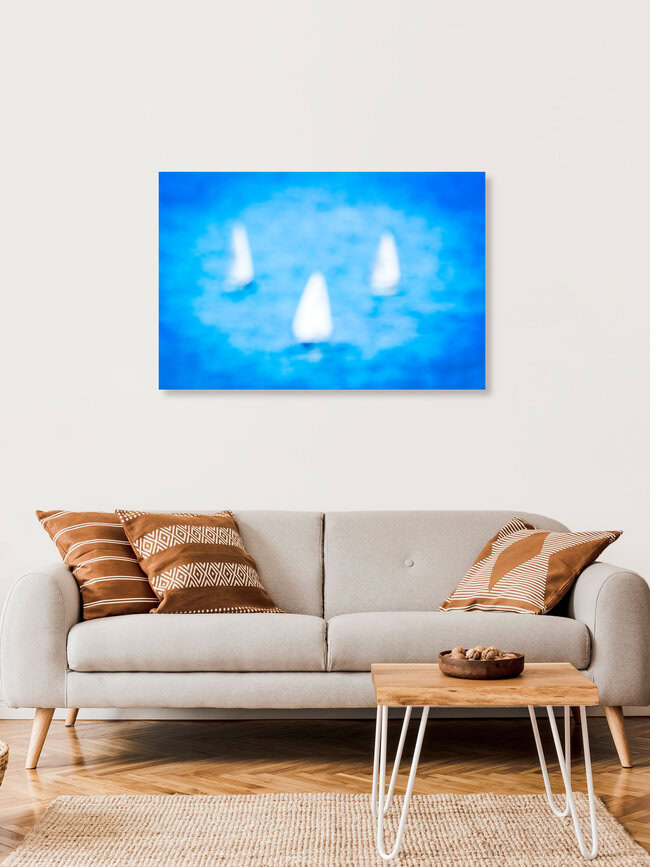 3 Sailboats, Israel – wall art by Tal Paz-fridman as Poster or Acrylic Glass Print