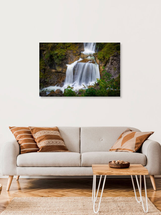 Kuhflucht Waterfall in the Alps, Germany – wall art by Martin Wasilewski as Poster or Acrylic Glass Print