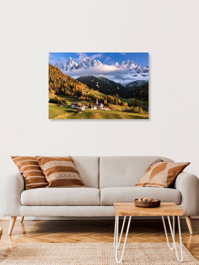 Autumn in South Tyrol, Italy – wall art by Achim Thomae as Poster or Acrylic Glass Print