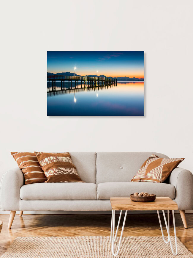 Twilight at Lake Chiemsee, Germany – wall art by Martin Wasilewski as Poster or Acrylic Glass Print