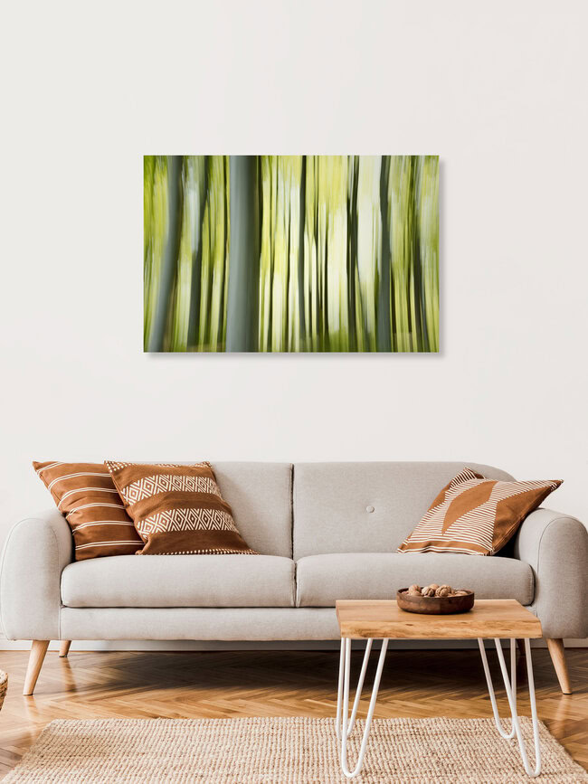 Wald in Bewegung, Dänemark – Fotokunst von Nadja Jacke als Poster oder Acrylglasbild