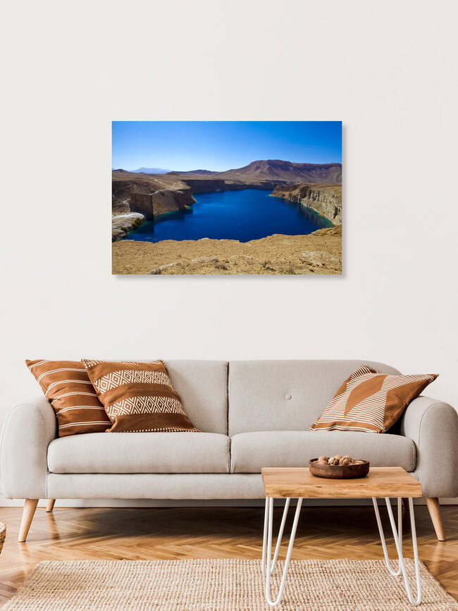 Band-e-Amir Lake , Afghanistan – Fotokunst von Rada Akbar als Poster oder Acrylglasbild