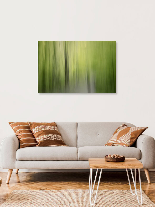 Verwischer Wald, Deutschland – Fotokunst von Nadja Jacke als Poster oder Acrylglasbild