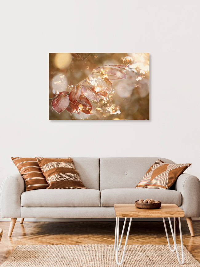Copper Beech Leaves in Double Exposure, Germany – wall art by Nadja Jacke as Poster or Acrylic Glass Print