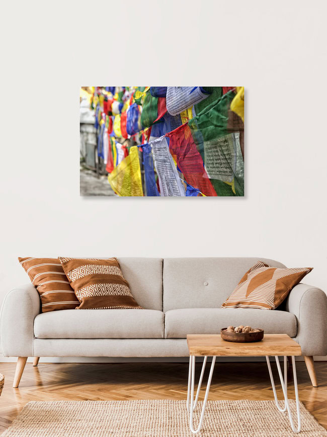 colors of buddhism, Nepal – wall art by Jagdev Singh as Poster or Acrylic Glass Print