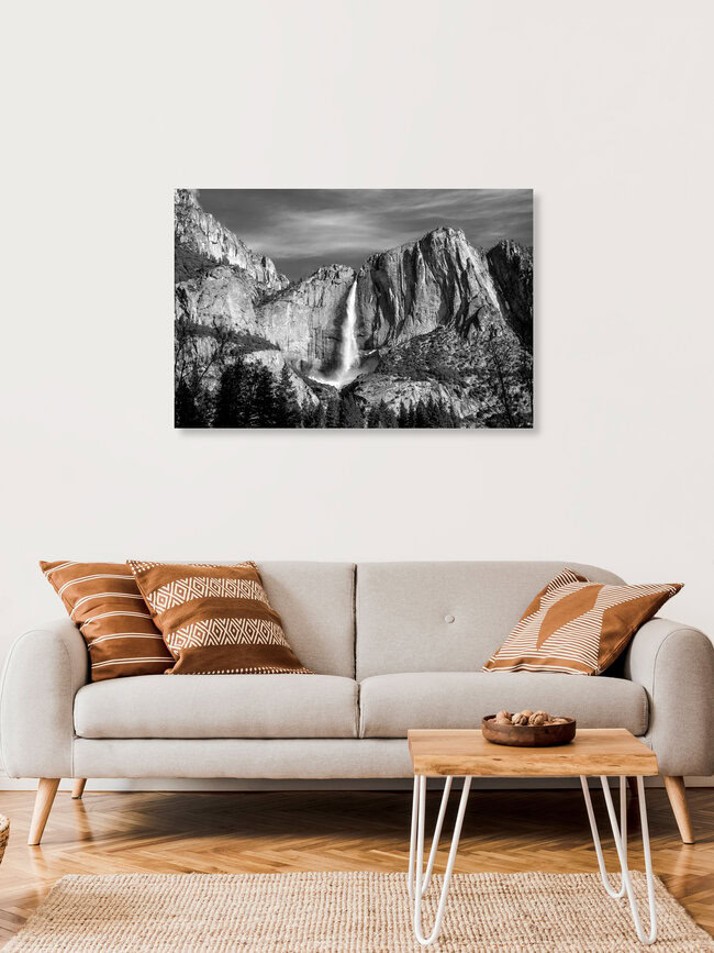 Yosemite Falls, Vereinigte Staaten – Fotokunst von Jörg Faißt als Poster oder Acrylglasbild