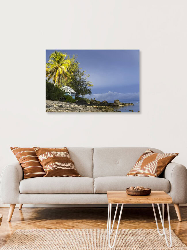 Gewitterstimmung in der Südsee, Cookinseln – Fotokunst von Ursula Fleiß, Foto - Fuks als Poster oder Acrylglasbild