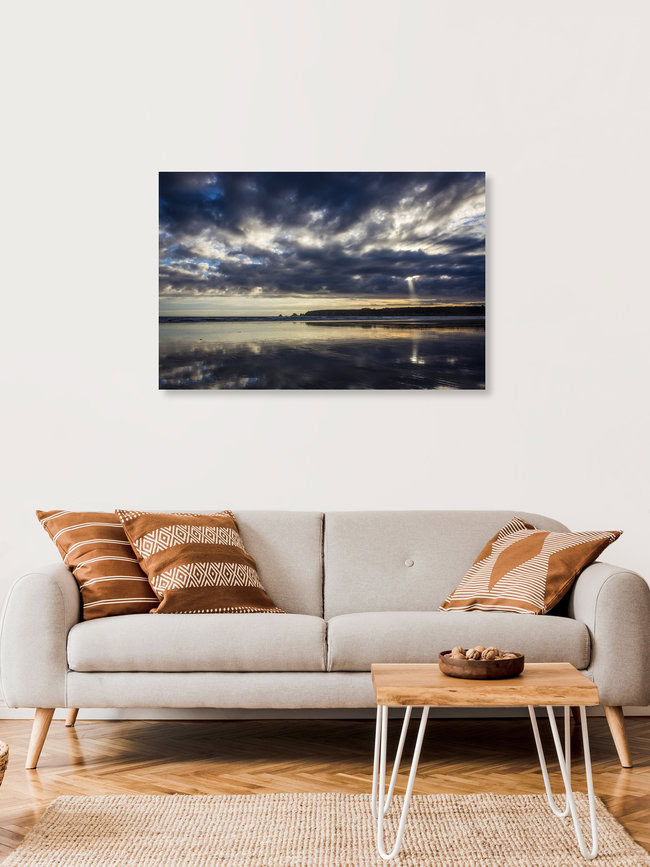 Aus dunklen Wolken..., Frankreich – Fotokunst von Monika Schwager als Poster oder Acrylglasbild