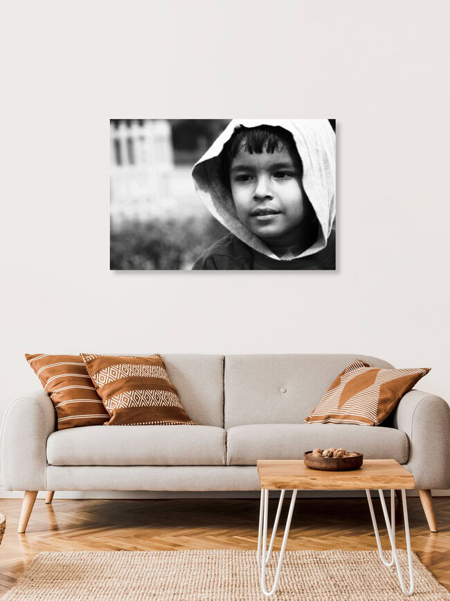 Inocent smile, India – wall art by Ashwani Tyagi as Poster or Acrylic Glass Print
