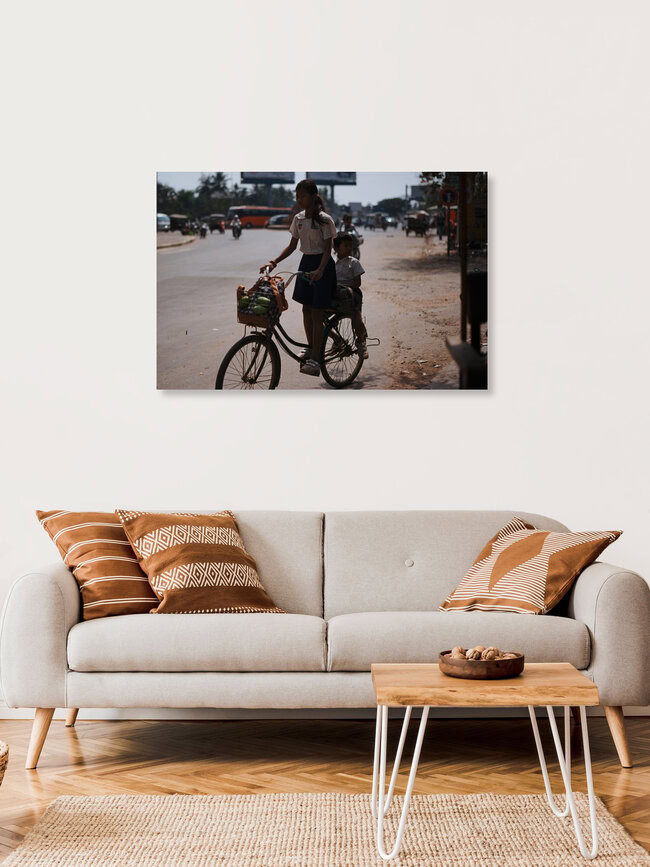 Cambodia SeamReap, Kambodscha – Fotokunst von Jim Delcid als Poster oder Acrylglasbild