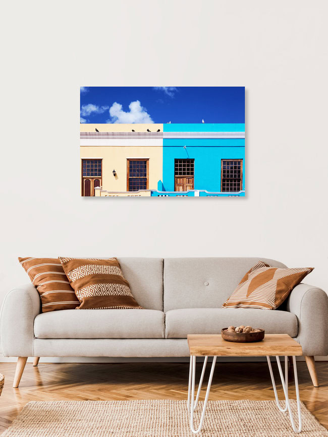 Doves in Bo-Kaap, Cape Town, Südafrika – Fotokunst von Eva Stadler als Poster oder Acrylglasbild