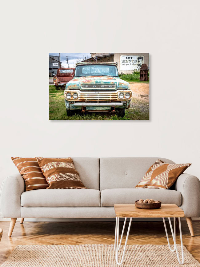 Cult Car and King, United States – wall art by Marc Rasmus as Poster or Acrylic Glass Print