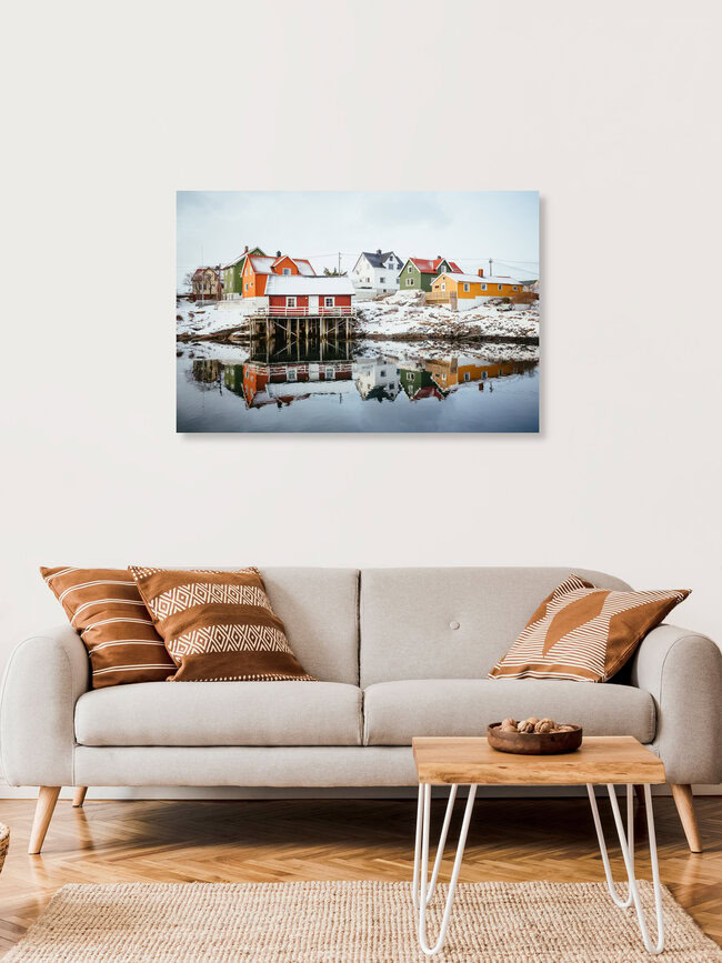 Kunterbunt, Norwegen – Fotokunst von Torsten Muehlbacher als Poster oder Acrylglasbild