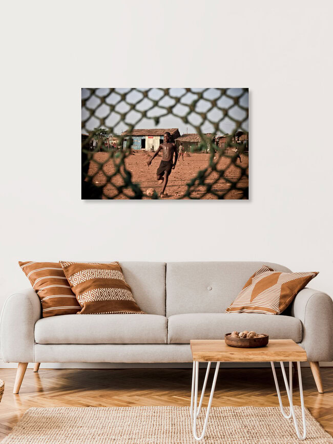 Penalty, Sierra Leone – wall art by Tom Sabbadini as Poster or Acrylic Glass Print