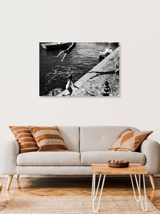 At the Port, France – wall art by Piero Chiussi as Poster or Acrylic Glass Print